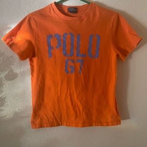 Polo Ralph Lauren Kids Shirt Orange Size M 10-12